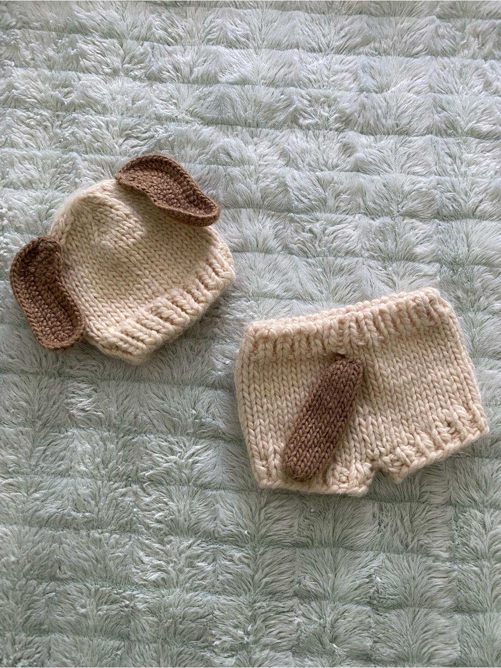 So ‘Dorable Cream & Brown Infant Puppy Outfit — 0-3m
